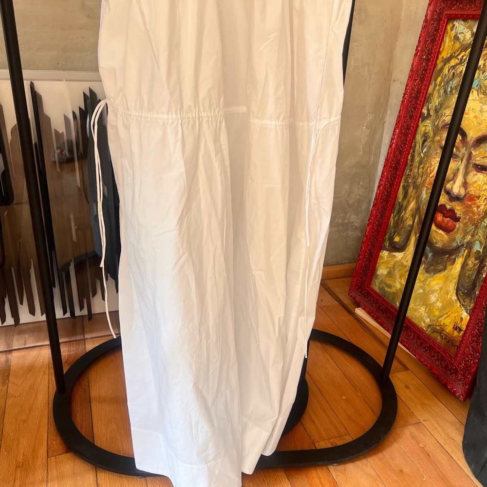 HELSA White Poplin Maxi Dress - Picture 6 of 7